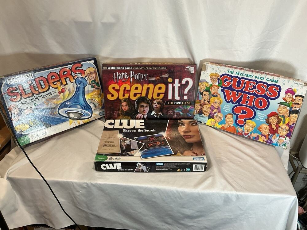 Family Fun Board Games Lot Of 4